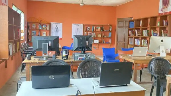 ICT library supported by the TheresaNaomi Foundation at Workpoe